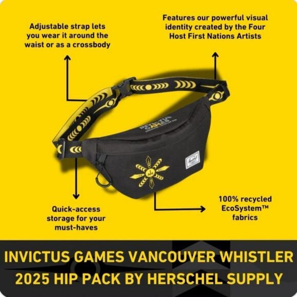 Herschel Invictus Games Vancouver Whistler 2025 Classic Hip Pack 2L - Picture 5 of 14
